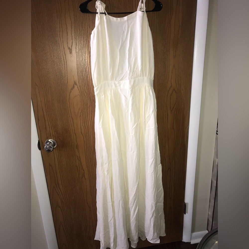 Tory Burch white silk dress. US6